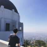 Phil Lester Instagram – the view was worth fully melting on the hike to the top ✨🔭 Griffith Observatory
