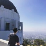 Phil Lester Instagram - the view was worth fully melting on the hike to the top ✨🔭 Griffith Observatory