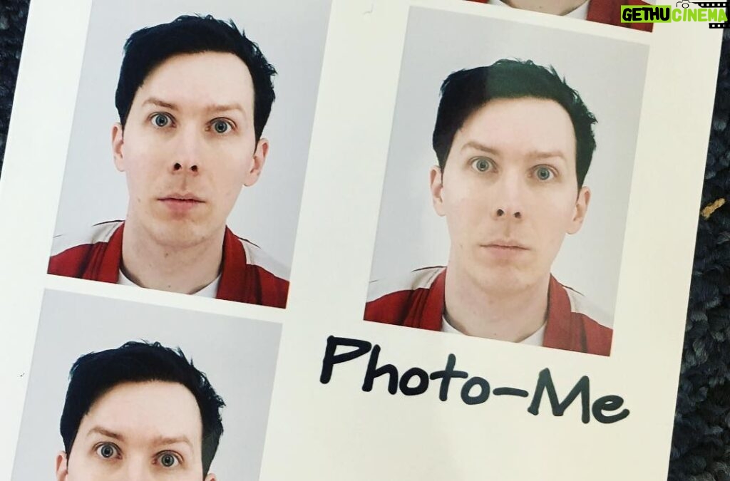 Phil Lester Instagram - ‪My new forehead is officially in my passport! If emo hair comes back in style next year I will be mad ‬