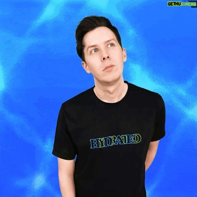 Phil Lester Instagram - My new 🌵HYDRATED💦 merch collection is out now - ft. two new shirts, a cactus cushion and a holographic tote! I feel a deep emotional connection to these items and their very important health message - I hope you all feel the same. 🌍 amazingphilshop.com 🇺🇸 us.amazingphilshop.com