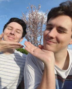 Phil Lester Instagram - 🌸 We planted a cherry blossom in the garden last year and it’s just bloomed!! 🌸 hanami picnic time