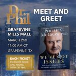 Phil McGraw Instagram – Join me March 2nd at @booksamillion inside Grapevine Mills Mall to celebrate my new book We’ve Got Issues: How You Can Stand Strong for America’s Soul and Sanity. Click the link in my bio to get your ticket. Can’t wait to see you there!