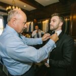 Phil McGraw Instagram - Father and sons! Finishing touches. So proud, Jordan! Congratulations to you and wonderful Morgan!