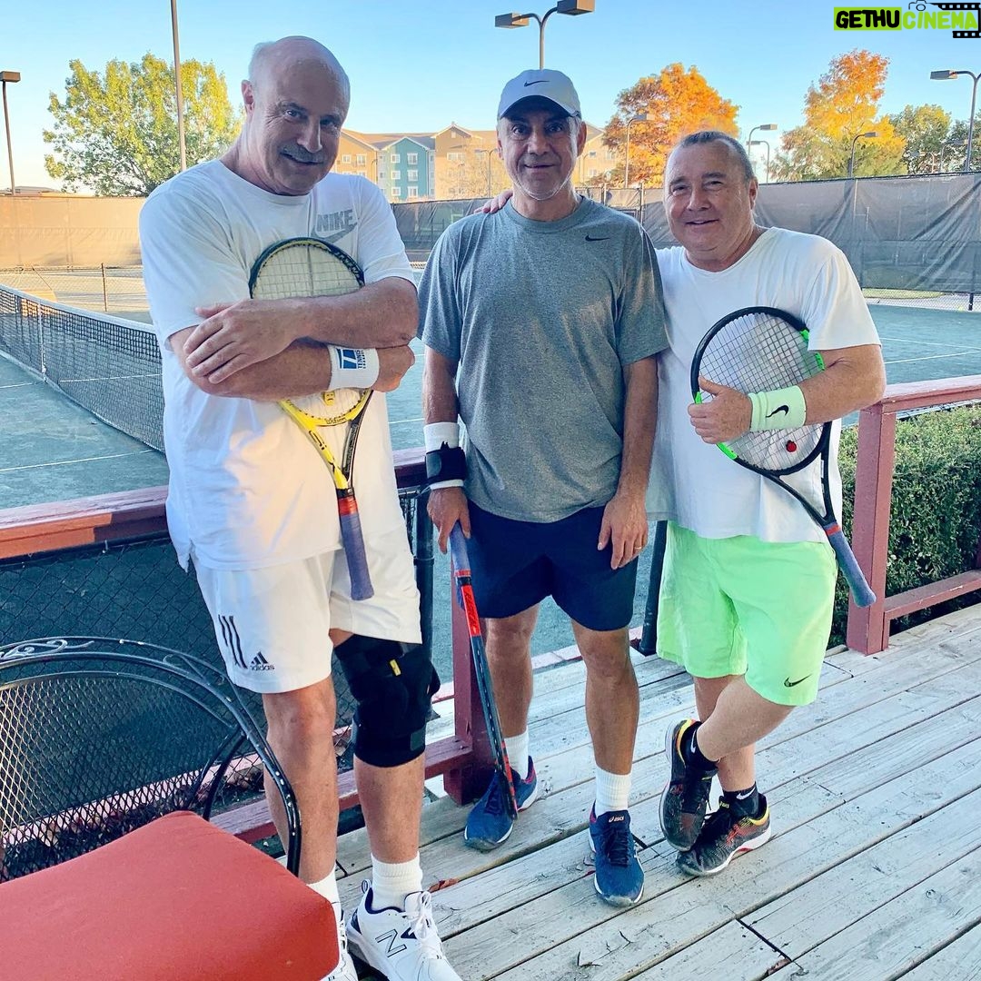 Phil McGraw Instagram - Texas Tennis Trouble! Vinnie and Paykan. Dallas, Texas