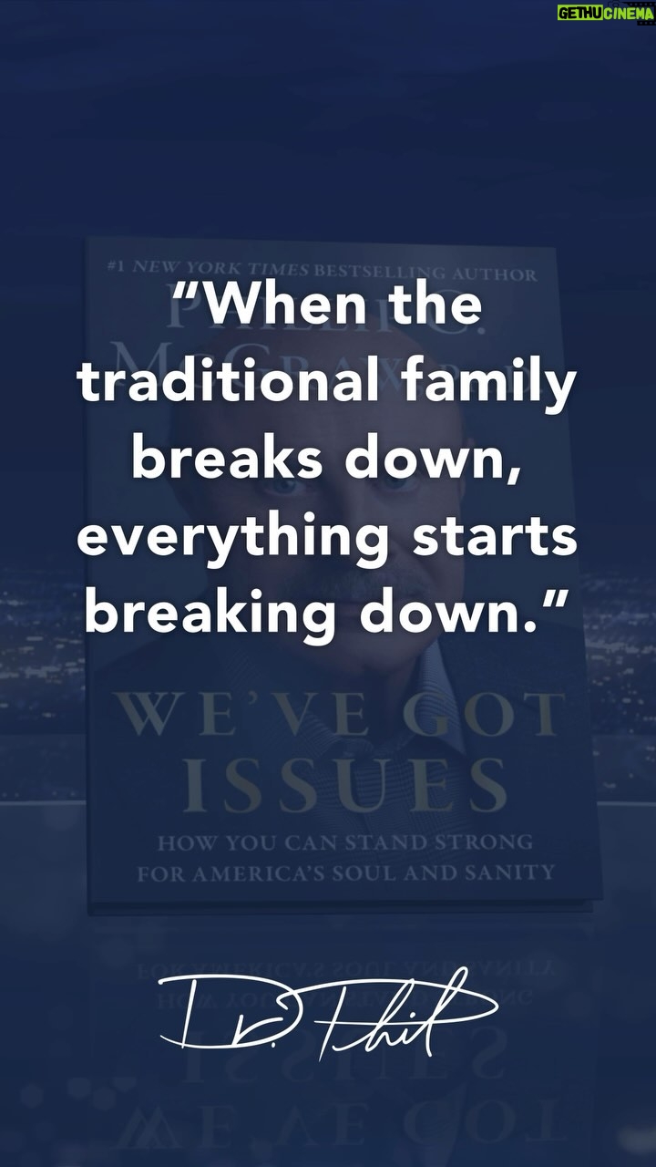 Phil McGraw Instagram - In my new book ‘We’ve Got Issues: How You Can Stand Strong for America’s Soul and Sanity,’ I take a brutally honest look at the sustained attack on the American family and erosion of core values that have defined this great country for more than 250 years. 🇺🇸 Pre-order now! Link in bio. #DrPhil #NewBook #WeveGotIssues #StandStrong #america