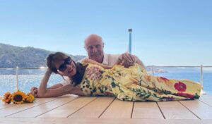 Phil McGraw Instagram - Forty seven years and counting and she can still hop up on the table! Been together since she was 19!! Happy Anniversary Robin. I love you! #anniversary #portocervo #bonifacio