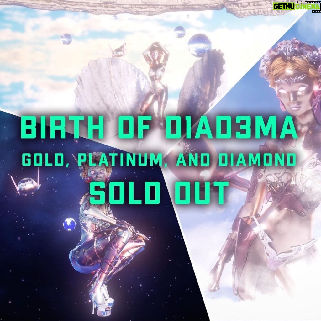 Pia Mia Instagram - Thank you!!! 🧚‍♀️ The Birth of D1AD3MA 🧚‍♀️ SOLD OUT in 1 HOUR! 🚀 Don’t forget, the Pia Mia OneOf Auction goes LIVE tomorrow at 3PM EST! 🌟 New Song “Whole Thing” everywhere on Friday! #BeOneOf #piamia #nftnews