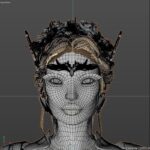 Pia Mia Instagram - Meet D1AD3MA 🤍 My idea and creation I’ve been working on since early this year w Ben Ditto. Coming soon! Slides: 1. Finished with textures 2. Early face sculpt 3. Early decoration / sculpt 4. Wire mesh view of the sculpt before developing textures 5. Finished wireframe