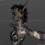 Pia Mia Instagram - Meet D1AD3MA 🤍 My idea and creation I’ve been working on since early this year w Ben Ditto. Coming soon! Slides: 1. Finished with textures 2. Early face sculpt 3. Early decoration / sculpt 4. Wire mesh view of the sculpt before developing textures 5. Finished wireframe
