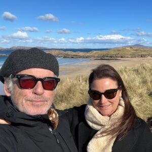 Pierce Brosnan Instagram - And that’s a wrap!
Mullaghderg Beach along the wild Atlantic way. The luck of the Irish was with us as the sun shone upon us during the filming of “The Four Letters of Love.”