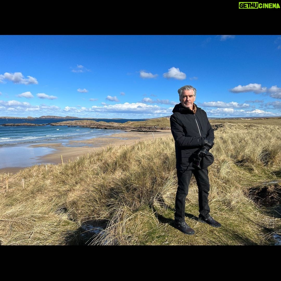 Pierce Brosnan Instagram - Down the wild Atlantic way, Donegal. We have had the most memorable of times in the company of all while making “The Four Letters of Love” based on the best seeking book of the same name by Niall Williams. Photo by @KeelyShayeBrosnan