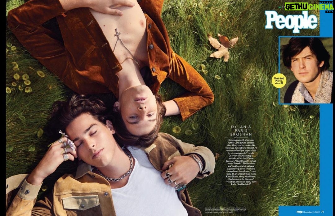 Pierce Brosnan Instagram - Next generation. 🙏🏻 @people magazine for including @dylan_brosnan & @paris.brosnan