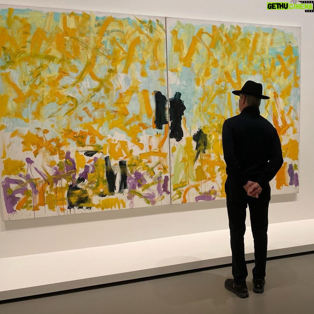 Pierce Brosnan Instagram - Artwork by Joan Mitchell. Photos by @keelyshayebrosnan