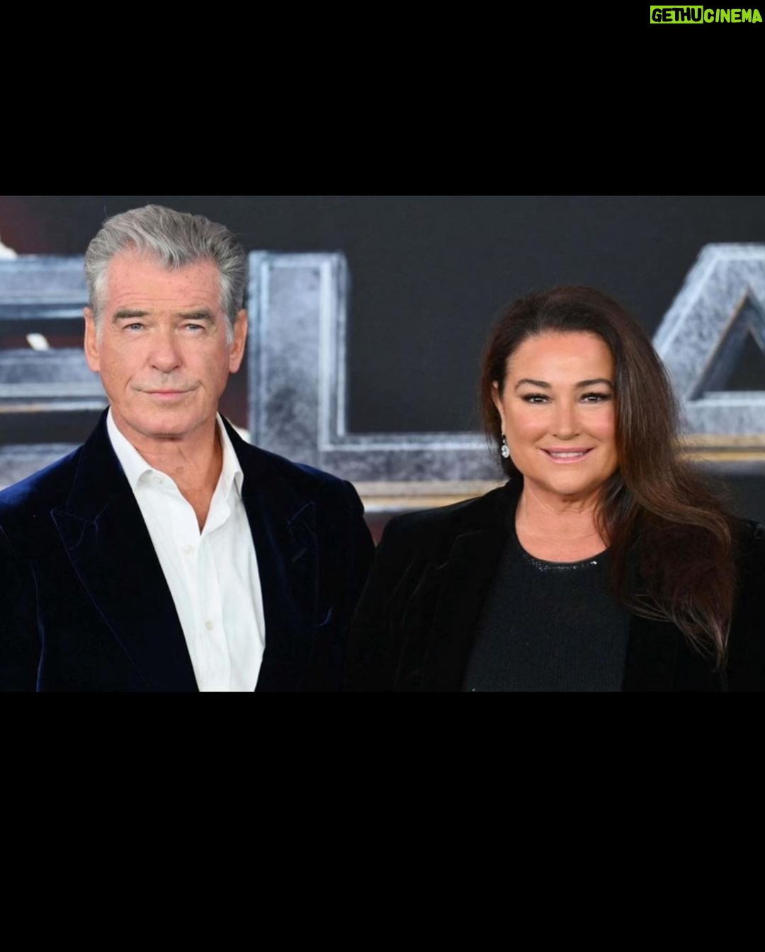 Pierce Brosnan Instagram - Time Square. Black Adam Premiere —celebrating the magic and artistry of a cinematic experience. Congratulations to all.