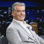 Pierce Brosnan Instagram - @piercebrosnanofficial talks about auditioning for @timburton’s Batman and playing Doctor Fate in @blackadammovie. #FallonTonight