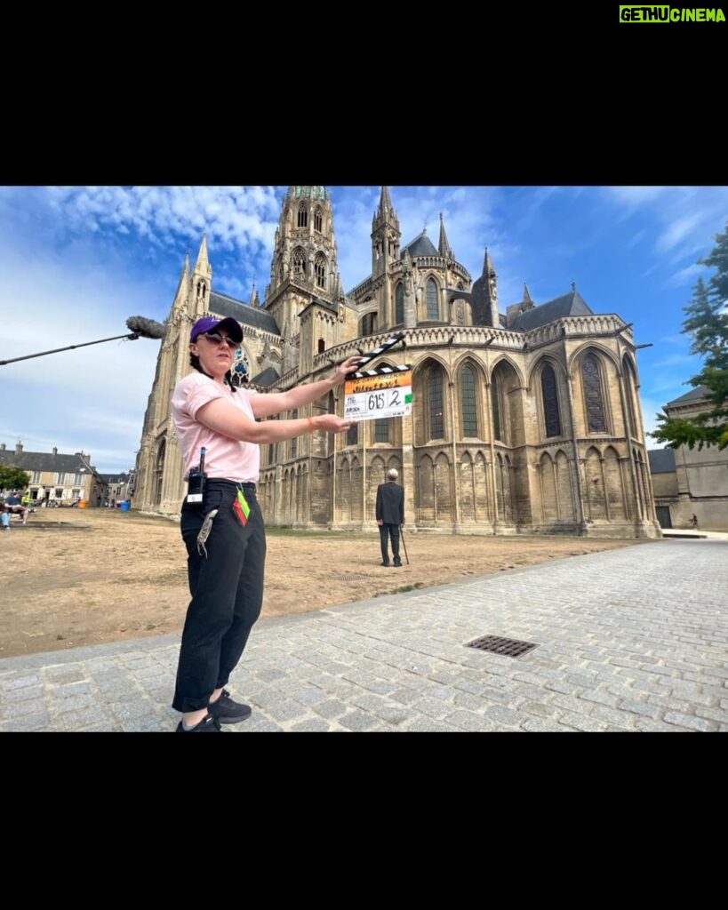 Pierce Brosnan Instagram - Final day of filming at the Bayeux Cathedral in Normandy on “The Last Rifleman” Playing Artie Crawford, 2nd Battalion Royal Ulster Rifles , retired, 92 and 3/4 years old. …six glorious weeks in Belfast in the company of great film makers. That’s Emma on the slate. Thank ye one and all Dear Belfast enjoyed every days work.