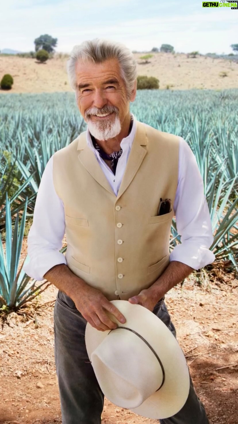 Pierce Brosnan Instagram - With @CasaDonRamon, there’s a tequila for every celebration. I’m celebrating #InternationalTequilaDay by sipping on Tequila Don Ramón Platinium Cristalino Añejo, my favorite from the collection.