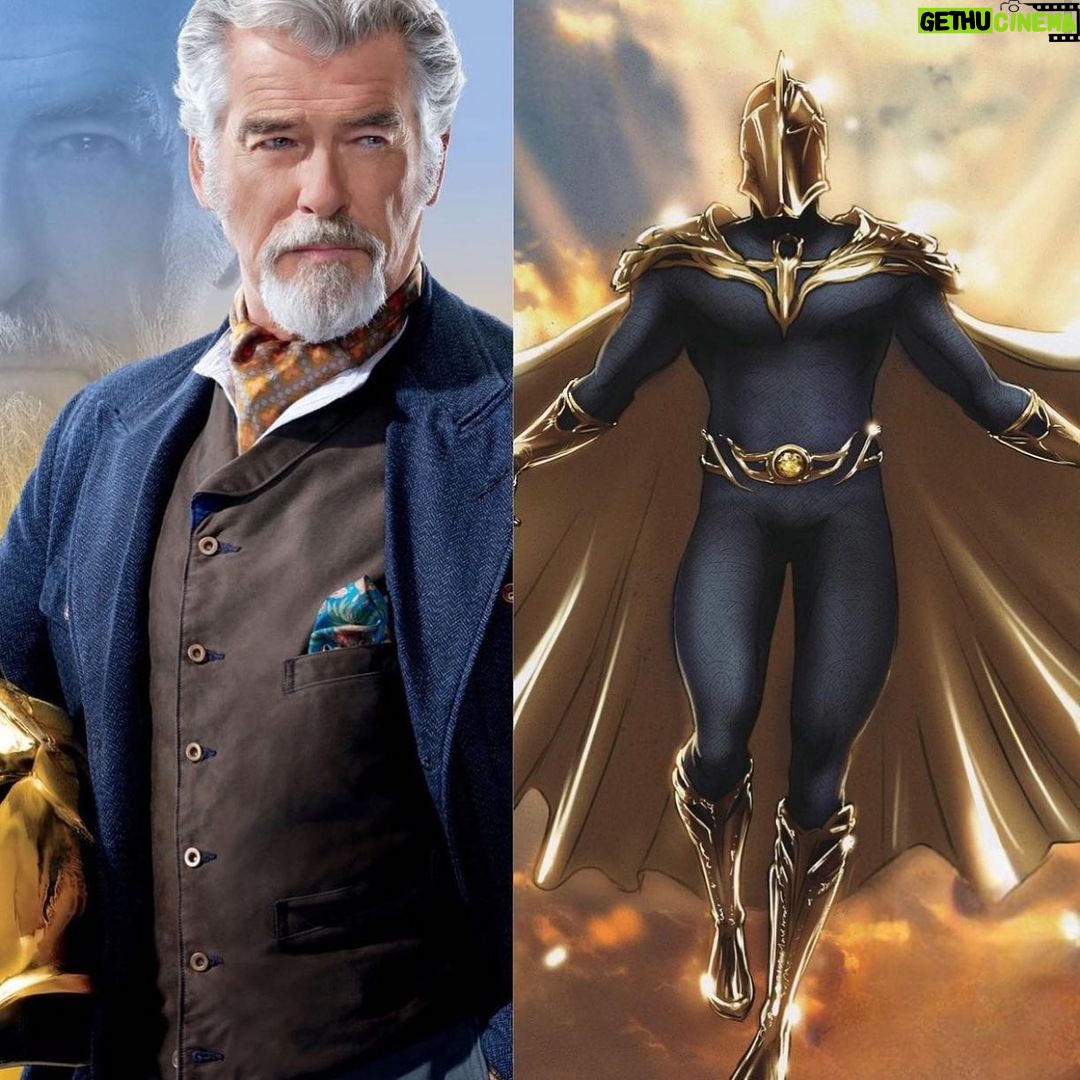 Pierce Brosnan Instagram - Dr. Fate …Black Adam, coming soon, very soon.