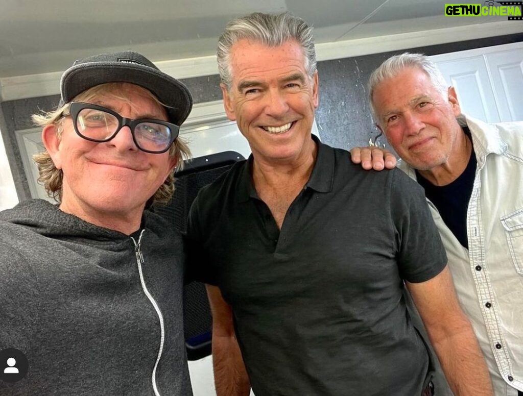 Pierce Brosnan Instagram - Thank you Bron and Rick for making Fast Charlie an experience I will always cherish.