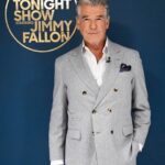 Pierce Brosnan Instagram - 💥💥💥Thank you Jimmy , always love doing your show, you make the world a better place pal. ❤️peace #FallonTonight Photographer: @toddowyoung