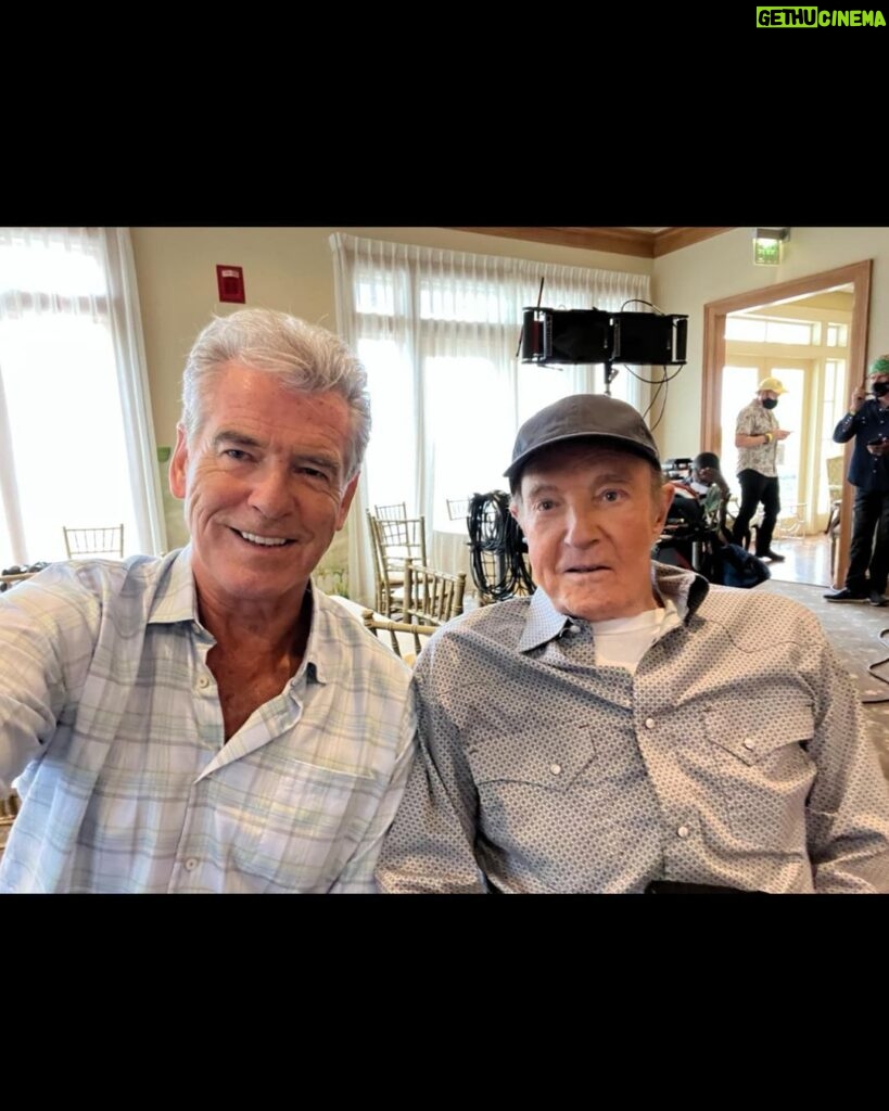 Pierce Brosnan Instagram - On the set of the movie “Fast Charlie” with the great man himself James Caan. Farewell Jimmy. We had many laughs together over those five days in New Orleans. You were an inspiration to me as young actor starting out and an even greater one as a man watching you work each day against great physical pain and discomfort. You gave of yourself to the art of acting and performance to the very end. My heart has a deep sorrow this day for your passing. I shall cherish the memory of you always. My heart felt condolences to your family. May you Rest In Peace forever in the light.