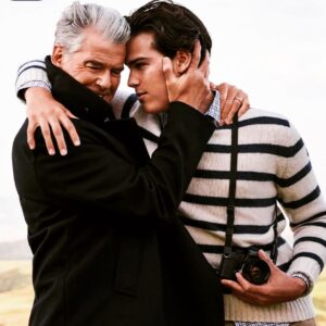 Pierce Brosnan Instagram - Father & Son #Paul&Shark
