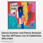 Pierce Brosnan Instagram - Thank you ArtNews for including me in your article “Celebrities Who Paint.”