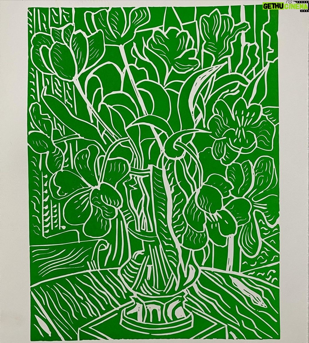 Pierce Brosnan Instagram - “Malibu Tulips” by @piercebrosnanofficial 🌷 Limited Edition Print Series releasing Tuesday 2.13.24 at10:00 AM PST / 1:00PM EST @olea.art Tulips represent love, happiness and joy and this Valentine’s Day @piercebrosnanofficial is sharing that with us @olea.art 🌷 _________________ MALIBU TULIPS 4 Color Variants (Red, Green, Pink and Blue) Each an Edition of 30 AP Matching Set of 4 Colors + Black Variant AP Edition of 10 Linocut Print Series 300 gsm Arches 88 Hand Cut Deckled Edge Oil & Rubber Inks Printed on 1958 Vandercook 4 Proofing Press Hand Signed & Numbered 11 x 14 In. 27.94 X 35.56 Cm. Be sure to join the waitlist (link in bio 👆) early waitlist access on 2.13.14 @olea.art Malibu, California