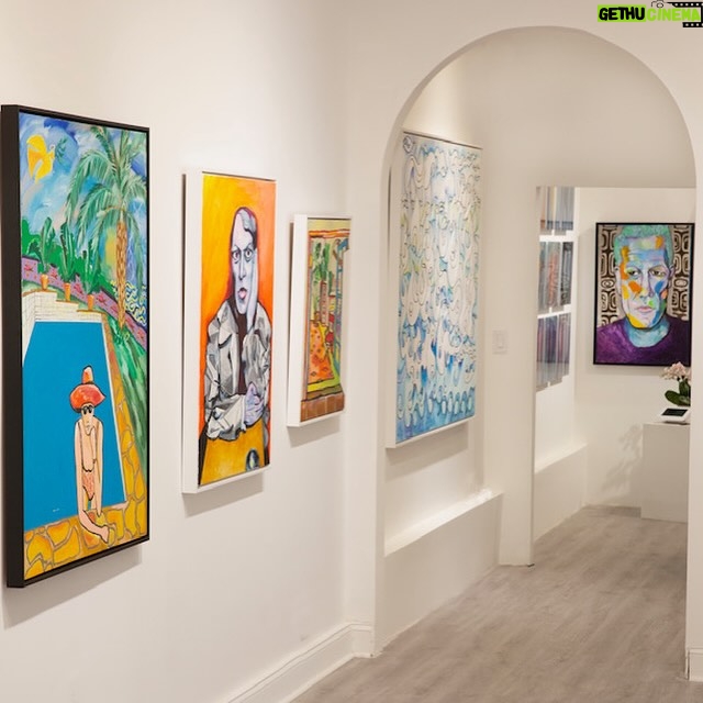 Pierce Brosnan Instagram - Congratulatuons @jenniferbalcos_gallery on your grand opening in Palm Beach. ✨ Proud to exhibit my artwork alongside such talented artists.