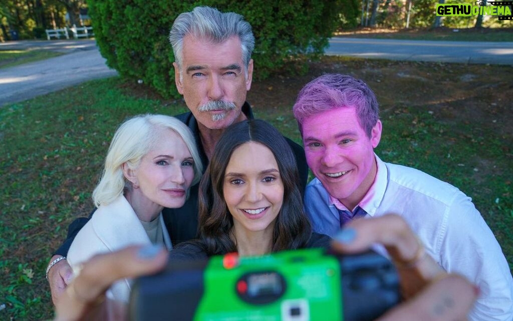 Pierce Brosnan Instagram - Family bonding has never been this funny. The Out-Laws premieres on Netflix July 7th! @Netflix #TheOutLaws