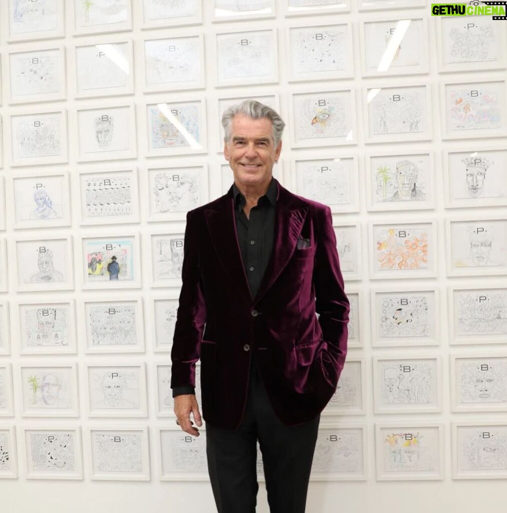 Pierce Brosnan Instagram - Thank you ArtNews for including me in your article “Celebrities Who Paint.”
