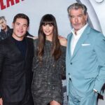 Pierce Brosnan Instagram - Great night out with my sons, Dylan and Paris, celebrating The Out-Laws with Adam Devine and Nina Dobrev!! Coming to Netflix July 7th 💥 #theoutlaws