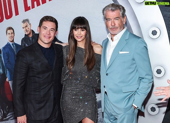 Pierce Brosnan Instagram - Great night out with my sons, Dylan and Paris, celebrating The Out-Laws with Adam Devine and Nina Dobrev!! Coming to Netflix July 7th 💥 #theoutlaws