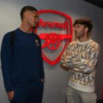 Pierre Gasly Instagram - William Saliba 🤝 Pierre Gasly 🇫🇷 Emirates Stadium