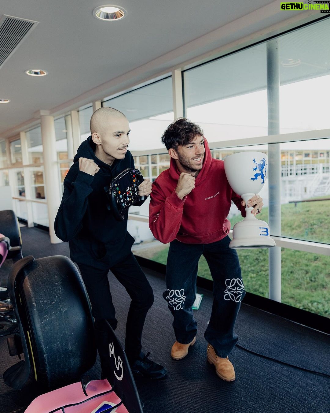 Pierre Gasly Instagram - Special & humbling day with this strong man Aaron. Glad to have made one of your dream come true and putting a smile on your face showing you the inside part of my Formula 1 world and seating you in my 2023 F1 car! @makeawishfr Alpine F1 Team