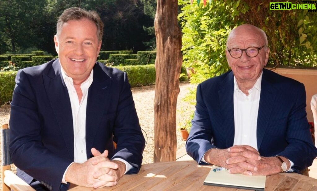 Piers Morgan Instagram - BREAKING NEWS: My boss Rupert Murdoch is retiring from running his companies. A day I never thought would come. He’s been such a bold, brilliant, visionary leader whose audacity & tenacity built a magnificently successful & influential global empire. It’s been a privilege to work for him on and off for the past 30 years, and an ongoing masterclass in journalism & business. Thanks Rupert!