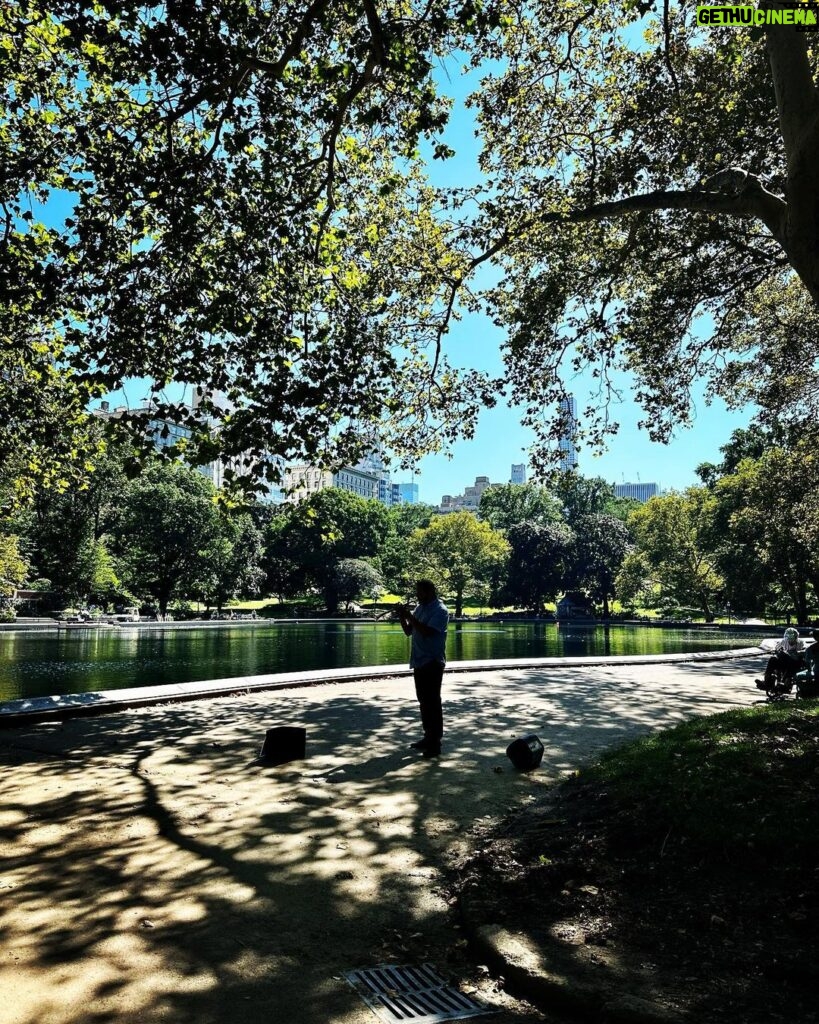 Piers Morgan Instagram - A lone trumpeter playing a particularly soulful version of Imagine in a sun-drenched Central Park, just a few hundred yards from where John Lennon was killed. Very moving. Central Park N.Y.