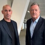 Piers Morgan Instagram - TONIGHT, 8pm. A world exclusive. Ousted Spanish football president Luis Rubiales kiss and tells. The interview in which he dramatically resigned, and the scandal which has got everyone debating: is he a sexist pig, a criminal, or simply a guy who got over-excited at his team winning the World Cup? He’ll talk - you decide. London, United Kingdom