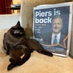 Piers Morgan Instagram - Dennis hasn’t seen me for 5 weeks and can barely contain his excitement at my return. London, United Kingdom