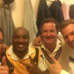 Piers Morgan Instagram - This just popped up in my Facebook memories and brought a lump to my throat… 8yrs ago today, the great Shane Warne helped me finally beat @newick_cc in my annual match against the village, aided by @tinolabertram & @adamhollioake - and this pic was the jubilant dressing room scene afterwards. We partied long into the night. We all miss you Warnie! Newick