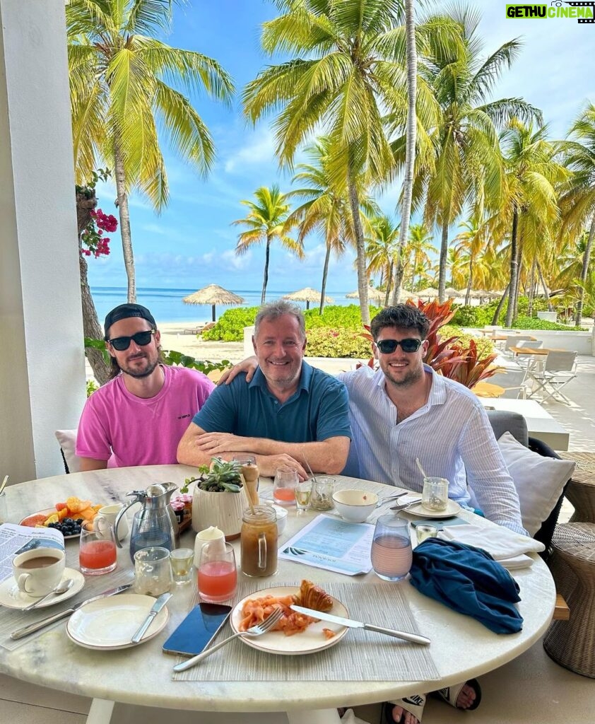 Piers Morgan Instagram - Good morning Antigua! Jumby Bay Island Resort