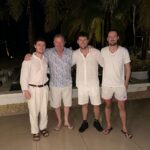 Piers Morgan Instagram – ‘Dad, we won’t be seen dead with you if you wear that bloody shirt to dinner.’ 
Yet, miraculously, they’re still alive! Jumby Bay Island Resort