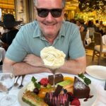 Piers Morgan Instagram – When you’ve abstemiously had the grilled branzino and steamed spinach to lose a bit of timber, and the kindly restaurant manager sees your pain and brings you ‘a little surprise’ for dessert… 😍 Avra Beverly Hills