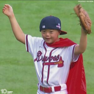 Piers Morgan Instagram - Meet my new buddy, Cooper Murray. He has Down’s syndrome and was found abandoned on a street corner in China in 2012 when he was just six months old. After a few years in an orphanage he was adopted by an American family, the Murrays, and is now travelling the US, throwing out the ceremonial first pitch at all 30 MLB stadiums to try and get other kids like him adopted from foster care. He’s such a nice young man, on a brilliant mission. As his parents said: ‘His journey is a testament to the power of opportunity, sometimes all a kid needs is a chance.’ Read up about him and his campaign here: teamcoop21