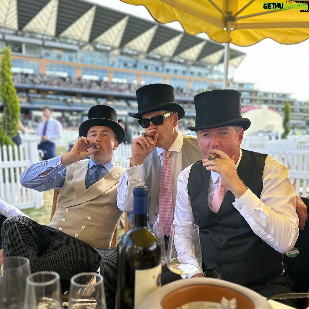 Piers Morgan Instagram - Montecristo time! Ascot Racecourse