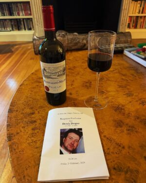 Piers Morgan Instagram - Cheers, Derek. 
You made life more interesting, challenging and fun for everyone who knew you. 
What a lovely service. Kate, Darcey and Bill did you proud. RIP.