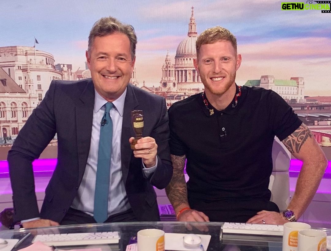 Piers Morgan Instagram - The Ashes is upon us. This little urn represents the greatest contest in world sport and this series is going to be a fire-cracker🔥… Good luck to our mercurial captain @stokesy and his swashbuckling team.. no mercy, chaps - Bazball the Aussies to smithereens!