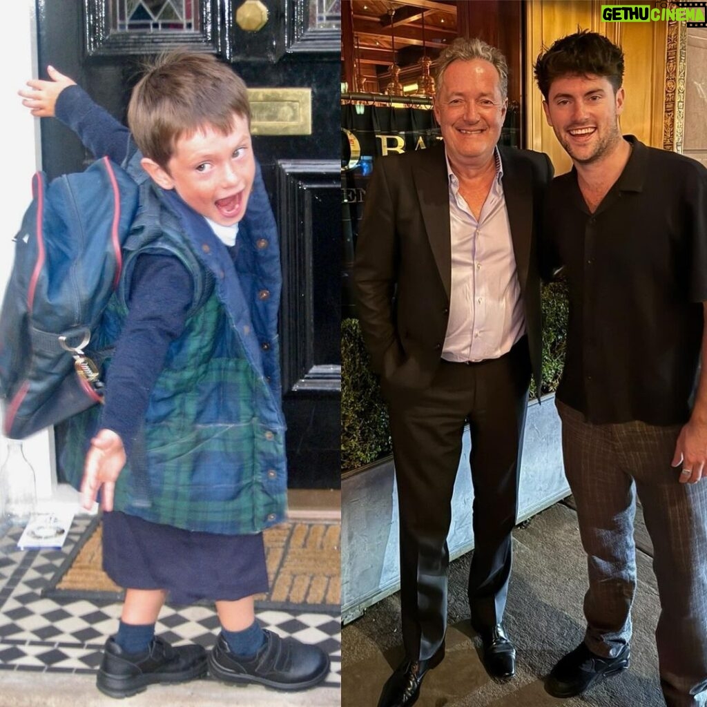 Piers Morgan Instagram - Happy 23rd Birthday, No3 @bertie_morgan - you’ve got a bit taller but your hairstyle’s basically the same.