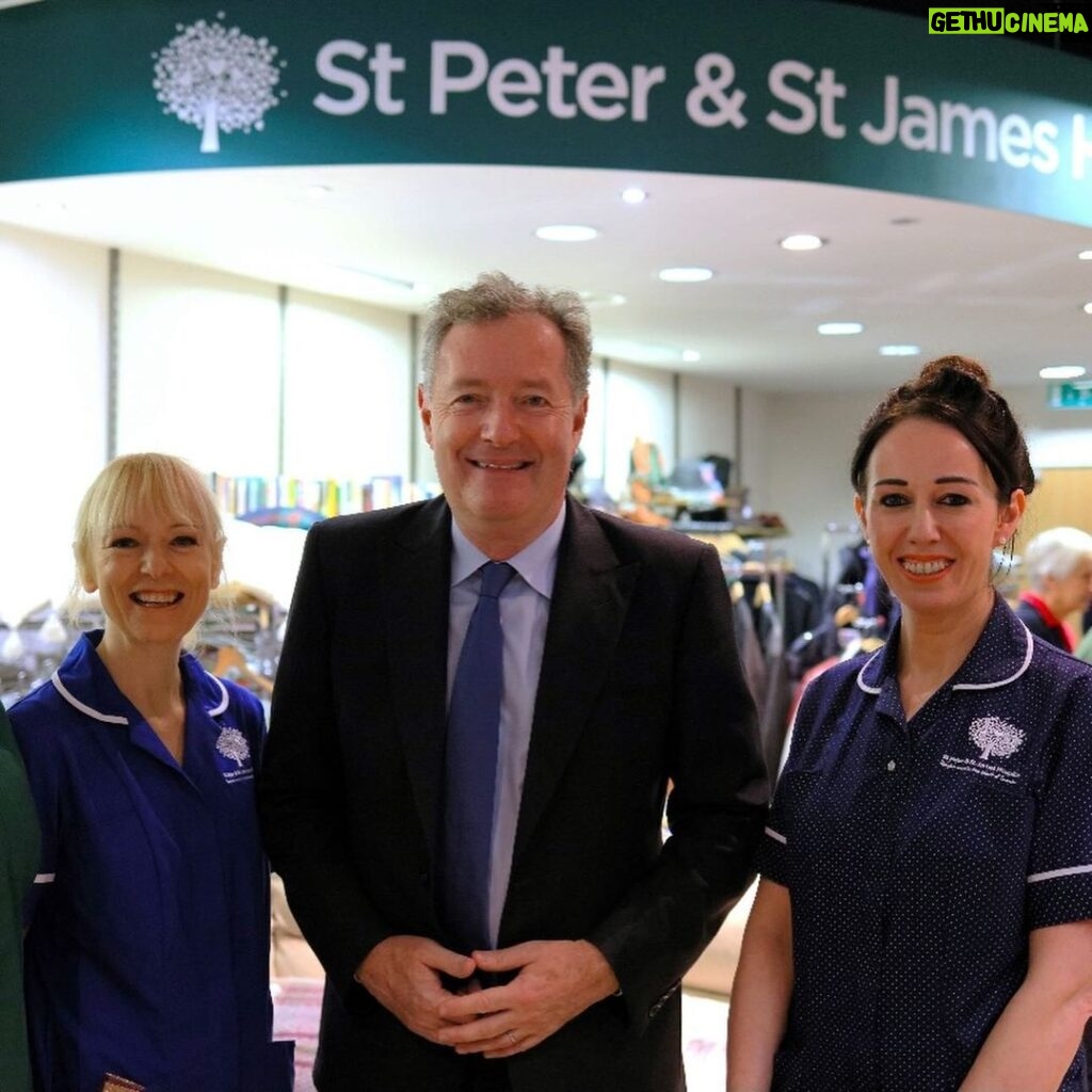 Piers Morgan Instagram - Always been on my bucket list to cut the ribbon to open something… and have to say, I nailed it.. 🤣.. Seriously, it was a great honour to officially launch the new charity shop in Uckfield for the brilliant @stpeterstjames hospice which does wonderful work in East Sussex. Been a patron for many years, and it was great to finally some of the amazing nurses who strive so hard to ensure people meet the end of their lives with such dignity and decency. Also good to meet the local MP @mimsdaviesmp so I could personally harangue her into getting the Govt to contribute a lot more to hospices like St Peter & St James than the derisory amount they currently do. She took it well and promised to look into it. If you’re in the Uckfield area, give the new shop a look, it’s crammed with great stuff and has new inventory every day. Uckfield, East Sussex