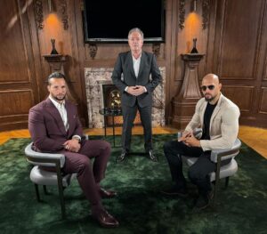 Piers Morgan Instagram - Just finished a world exclusive interview with the Tate brothers in Bucharest, Romania. 
It airs only on @piersmorganuncensored next week. And it’s explosive. 🔥
